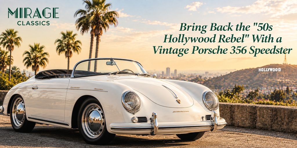 Bring back “50s Hollywood with Vintage Porsche Speedster
